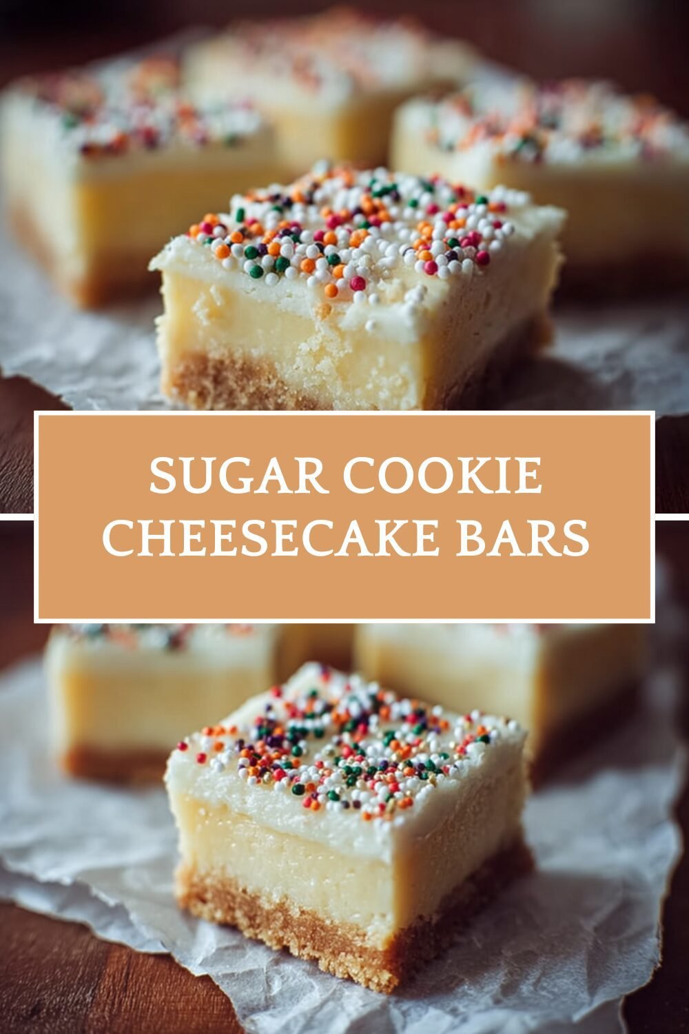 Sugar Cookie Cheesecake Bars