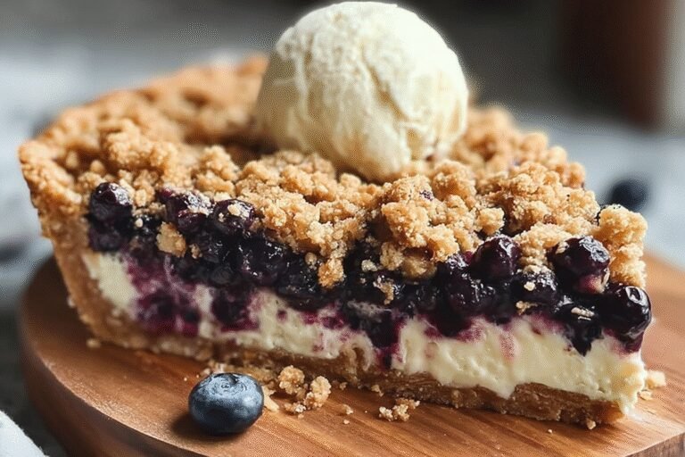 Blueberry Crumble Cheesecake Pie 67.Png
