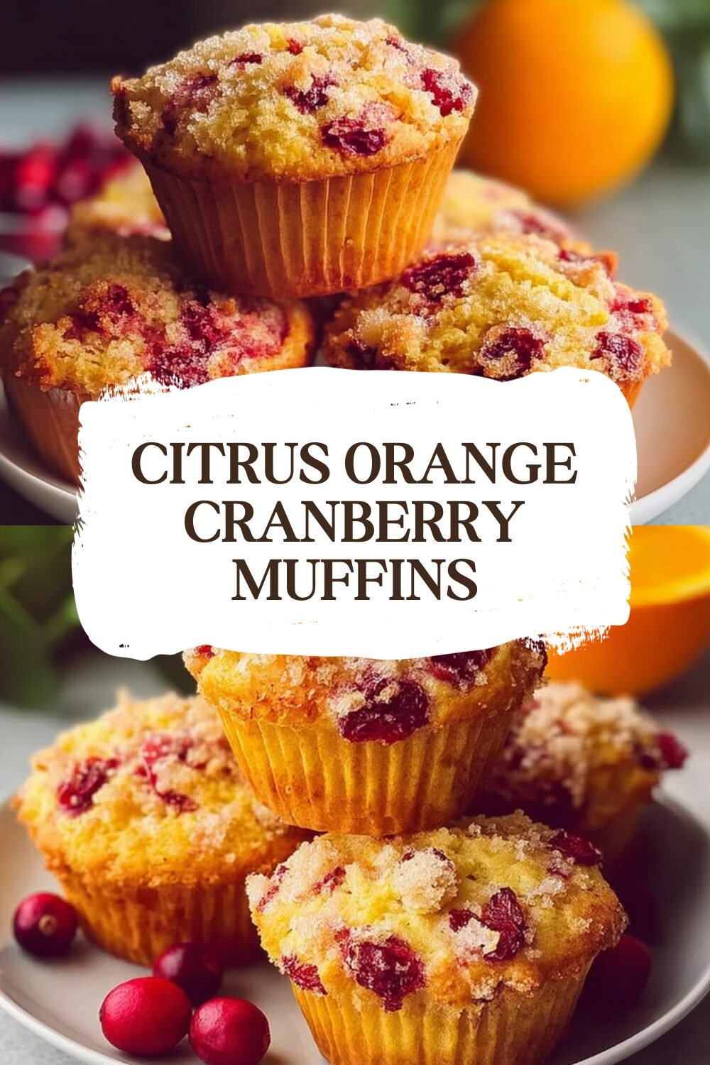 Citrus Orange Cranberry Muffins