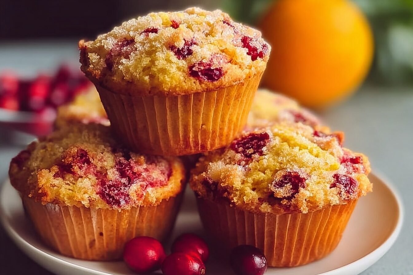 Citrus Orange Cranberry Muffins