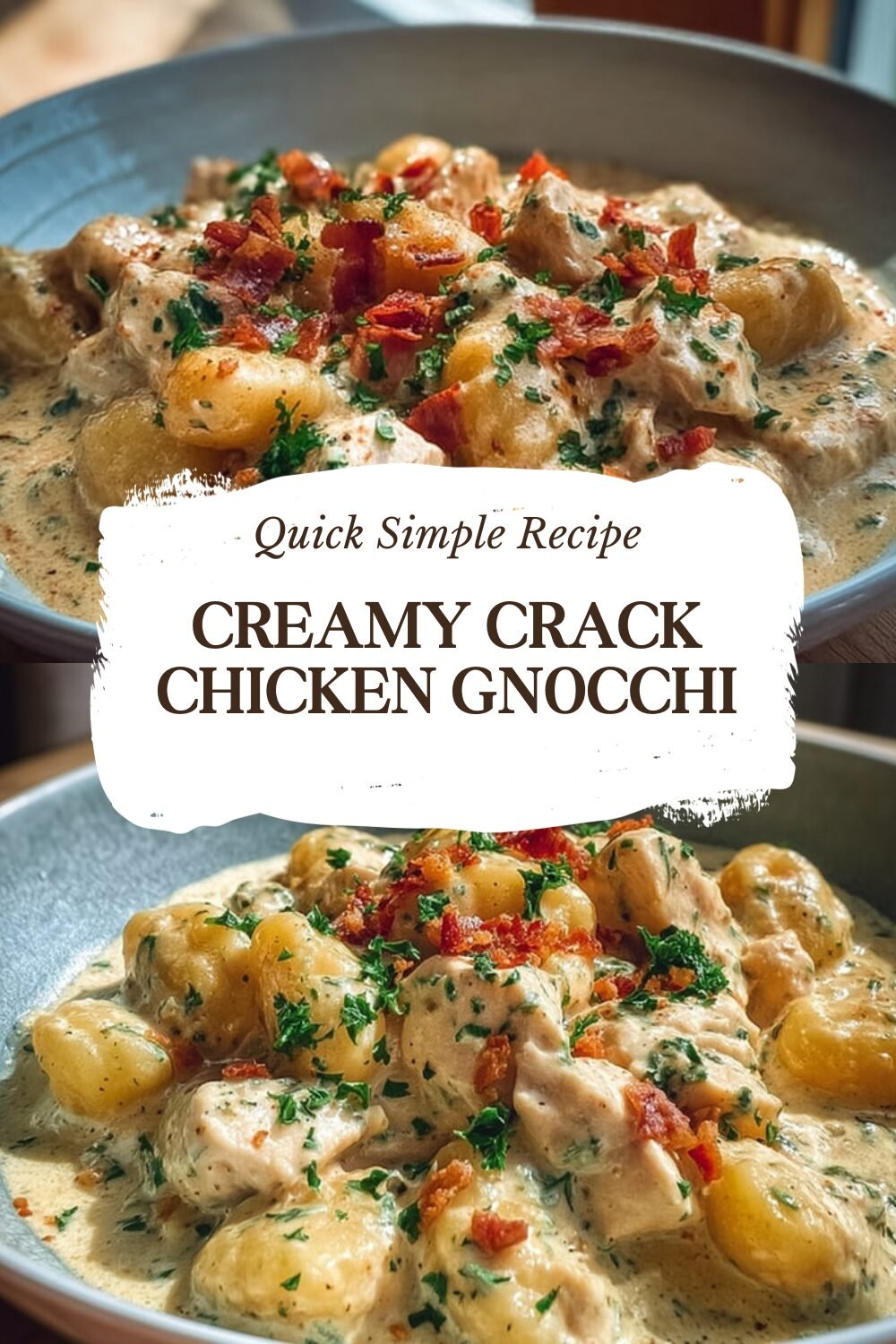 Creamy Crack Chicken Gnocchi