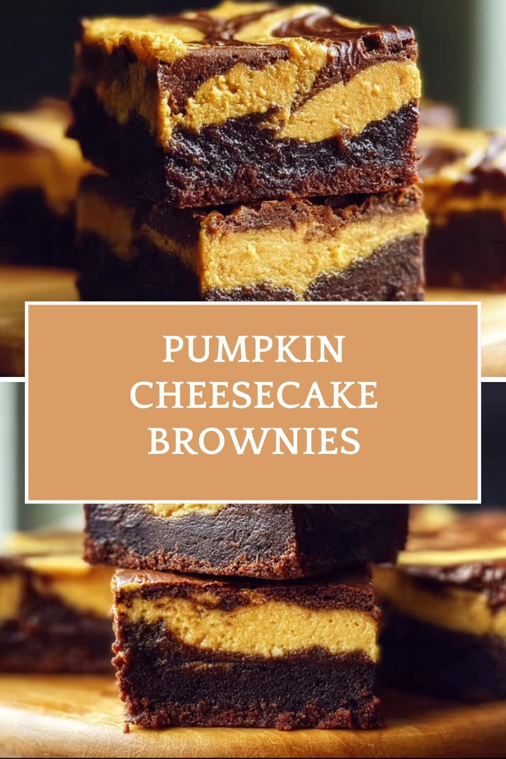 Pumpkin Cheesecake Brownies