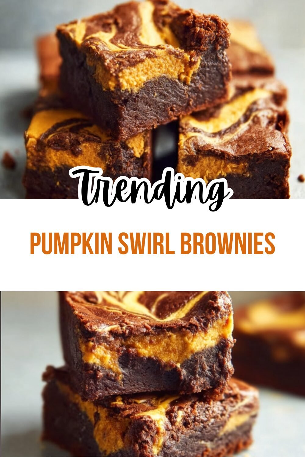 Pumpkin Swirl Brownies