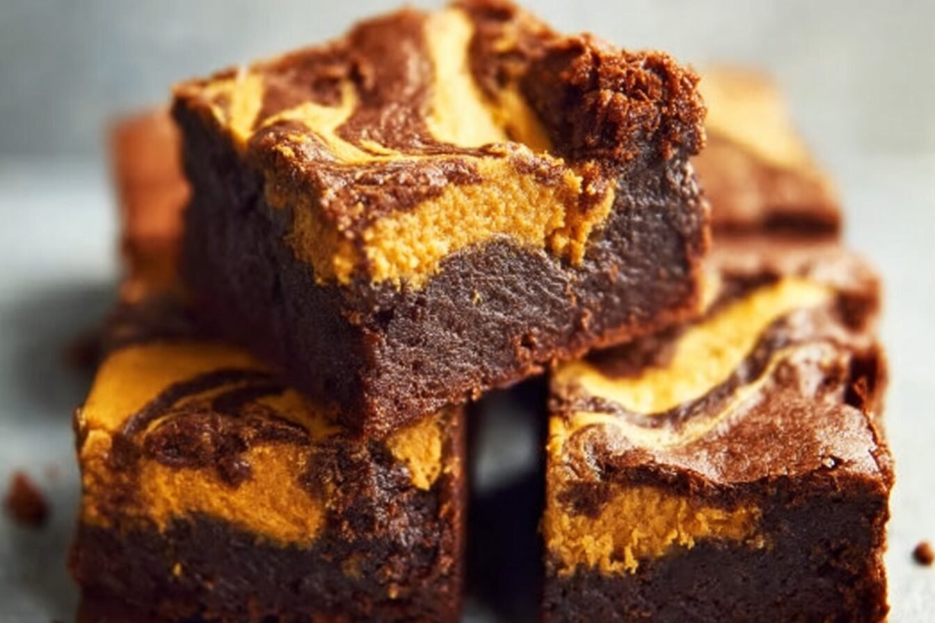 Pumpkin Swirl Brownies