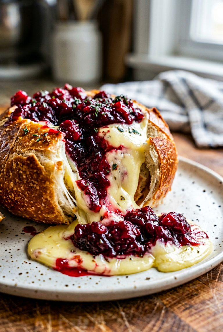 Baked Cranberry Brie Bread Bowl 89.Png