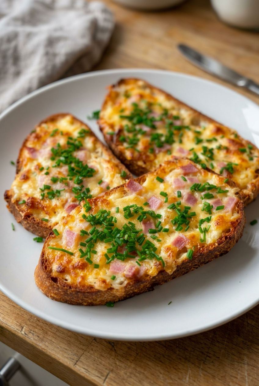Cheese And Bacon Baked Toasties