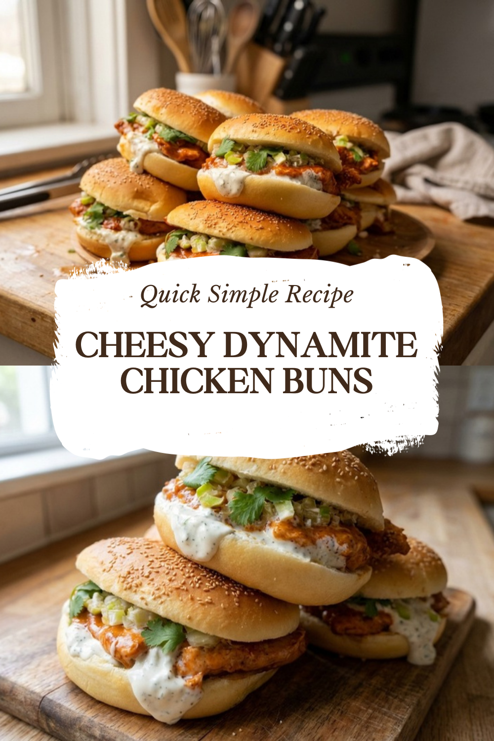 Cheesy Dynamite Chicken Buns