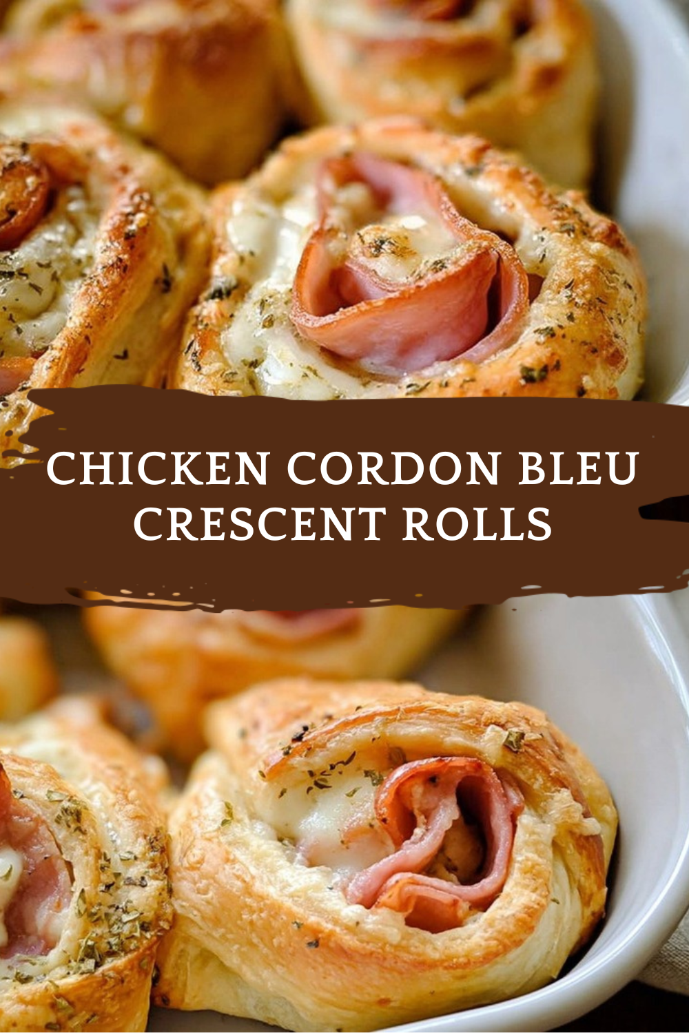 Chicken Cordon Bleu Crescent Rolls