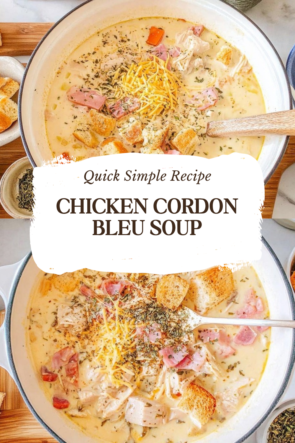 Chicken Cordon Bleu Soup