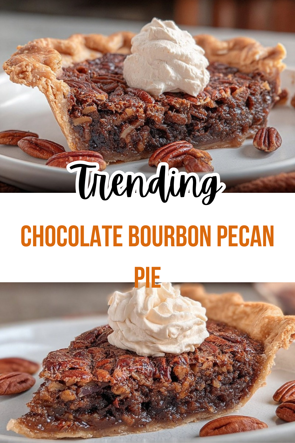 Chocolate Bourbon Pecan Pie