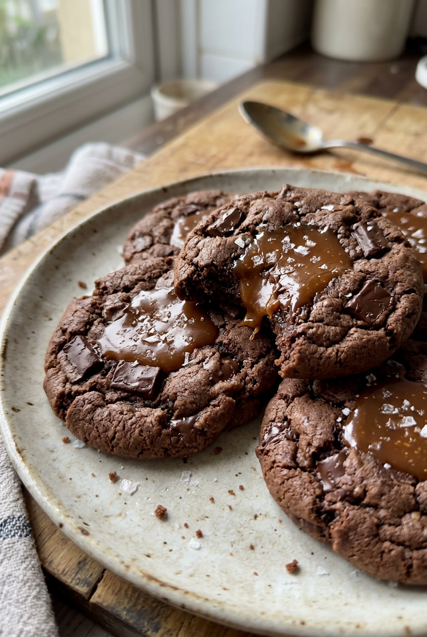 Chocolate Caramel Cookies