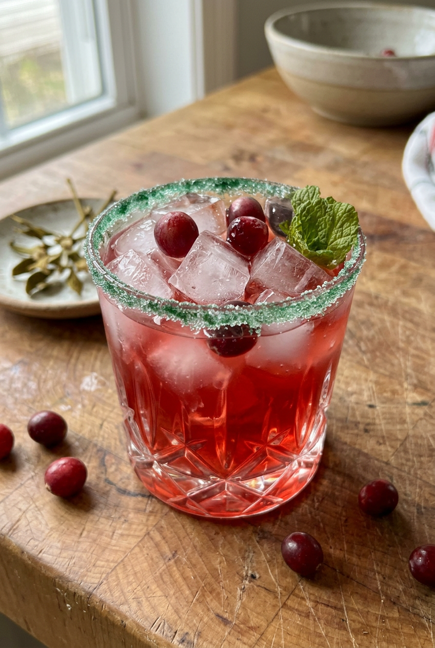 Christmas Mistletoe Margaritas