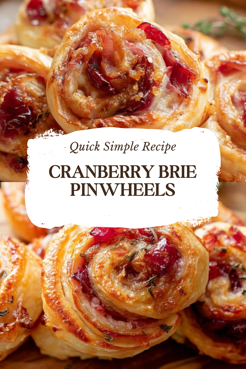 Cranberry Brie Pinwheels