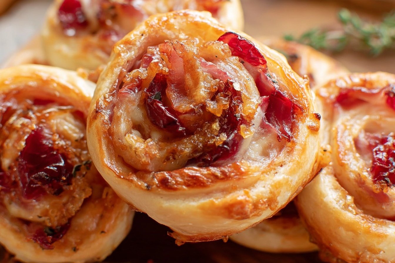 Cranberry Brie Pinwheels