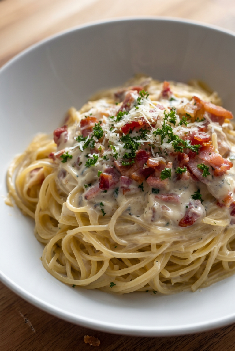 Cream Spaghetti With Bacon 28.Png