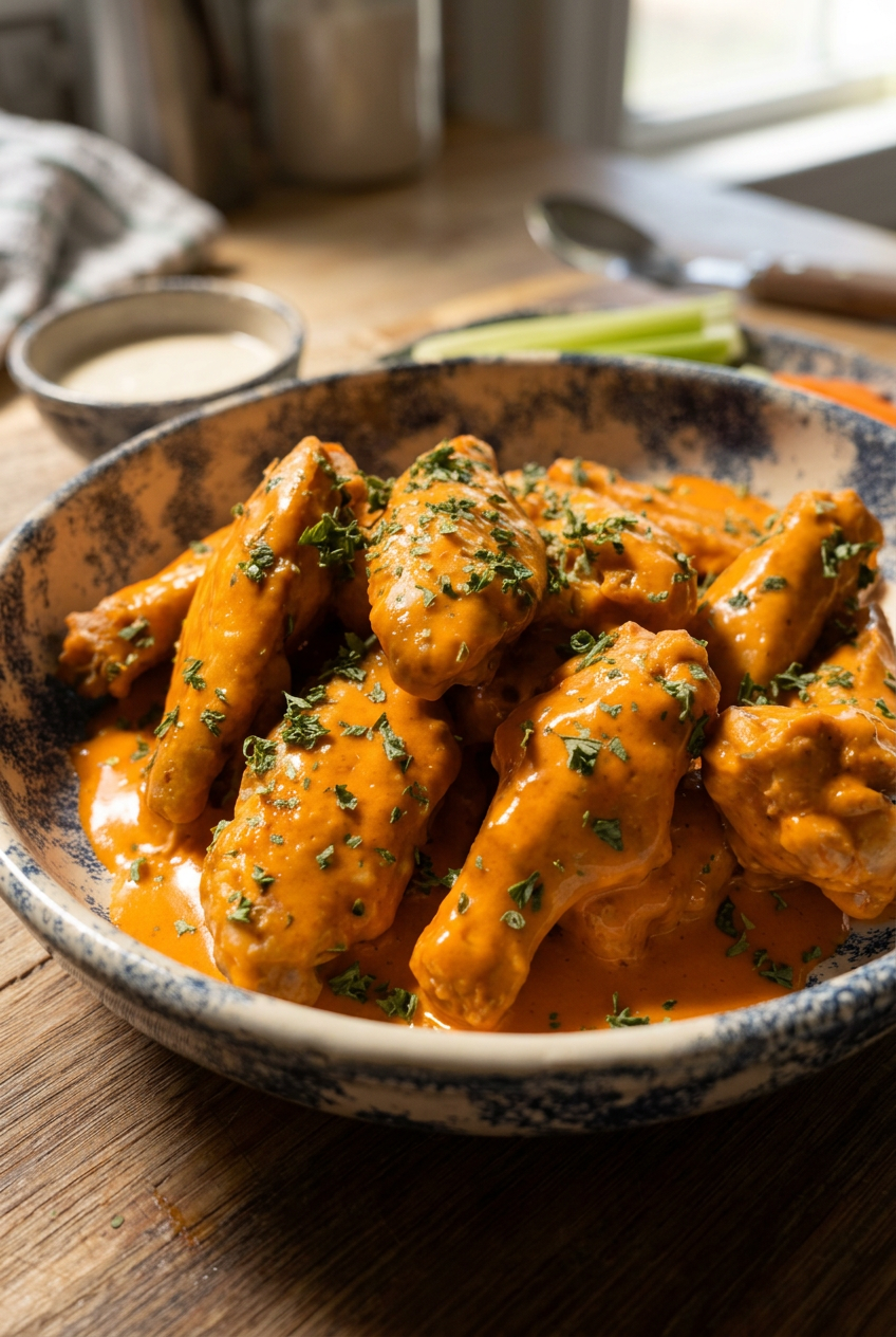 Creamy Buffalo Wings