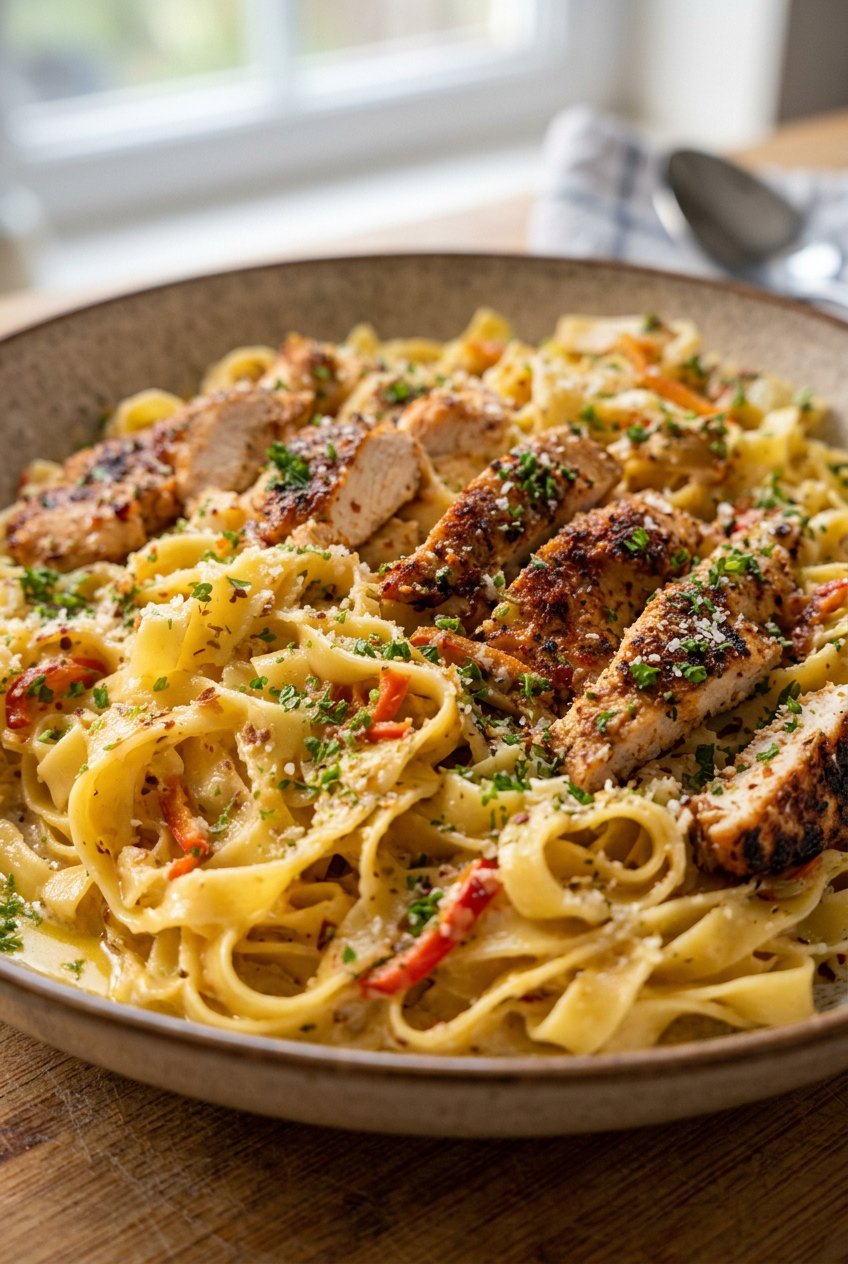 Creamy Cajun Chicken Pasta