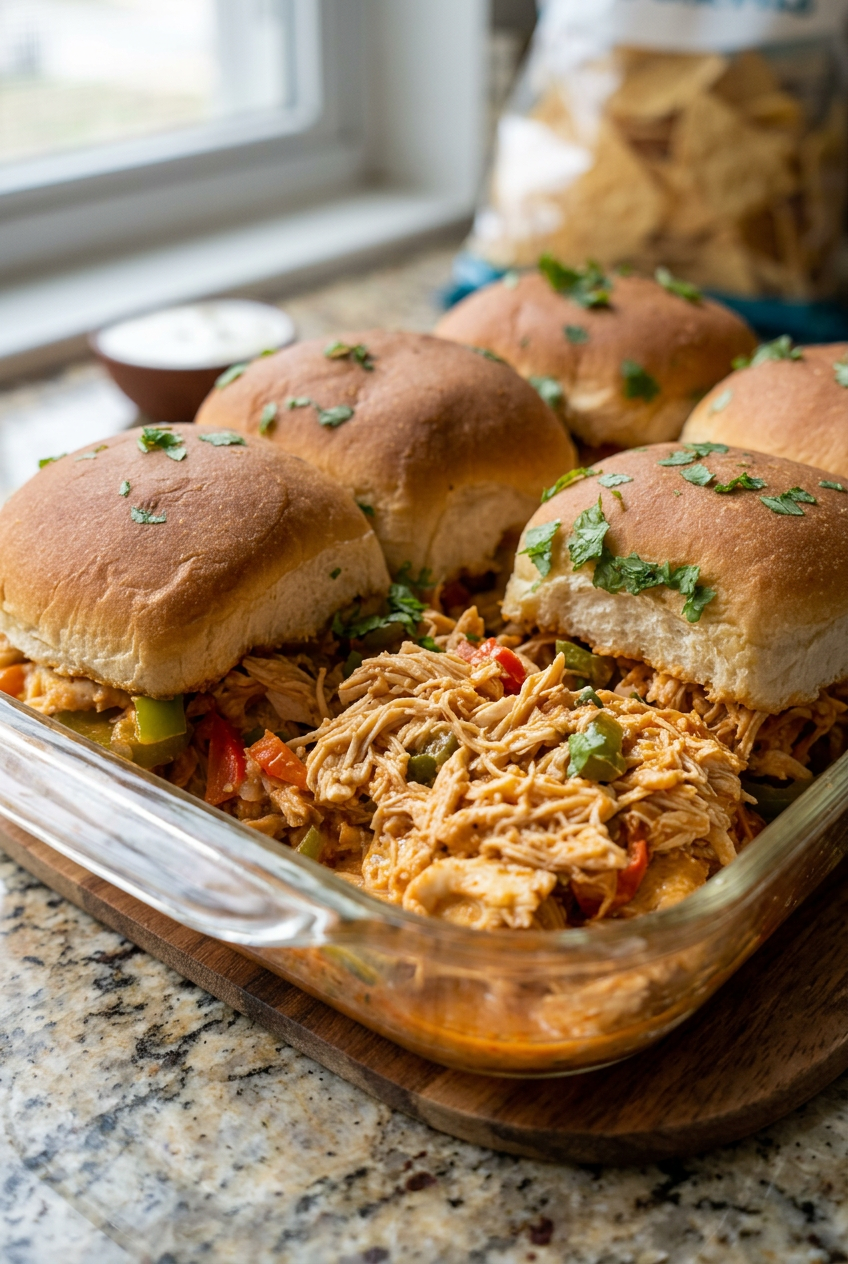 Creamy Chicken Fajita Sliders