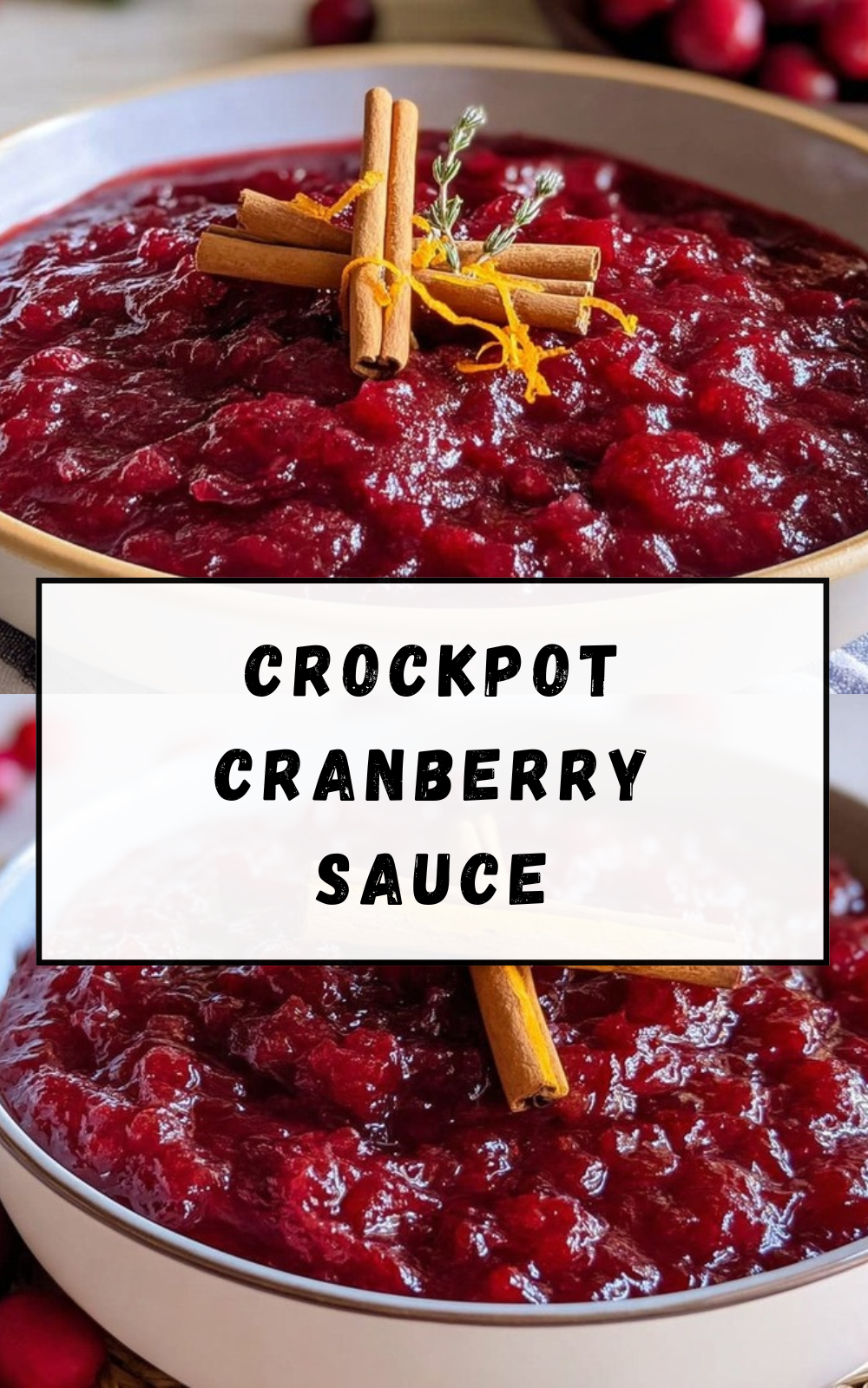 Crockpot Cranberry Sauce