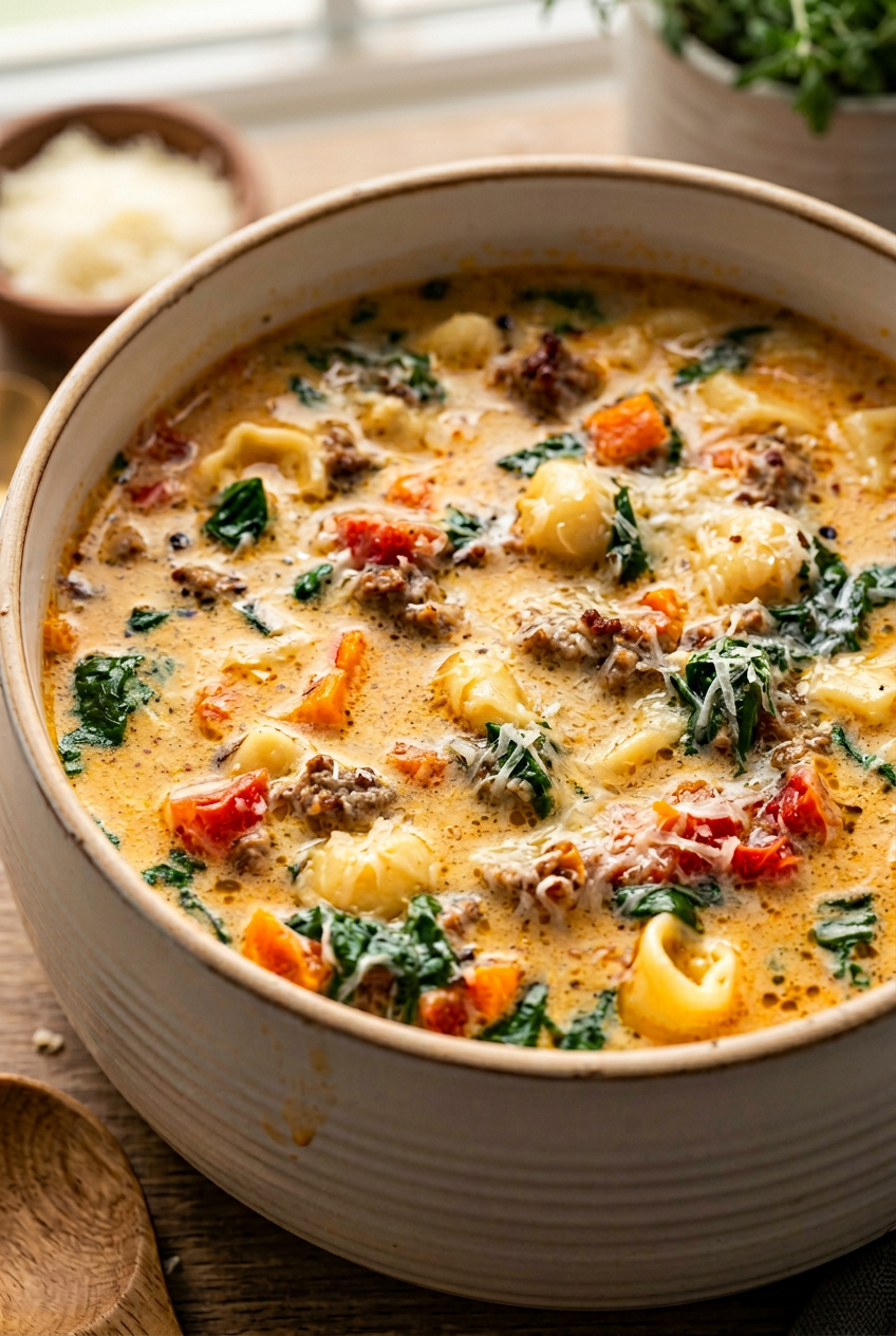 Italian Sausage Pasta Soup