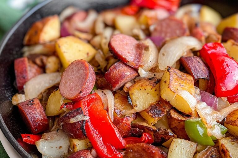 Kielbasa Peppers Potato Hash Skillet Recipe 68.Png