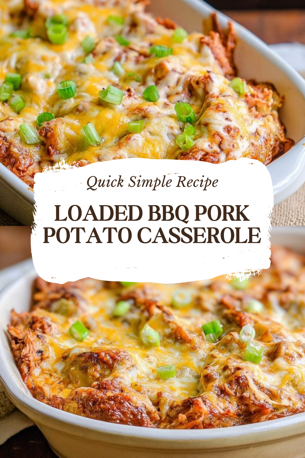 Loaded Bbq Pork Potato Casserole