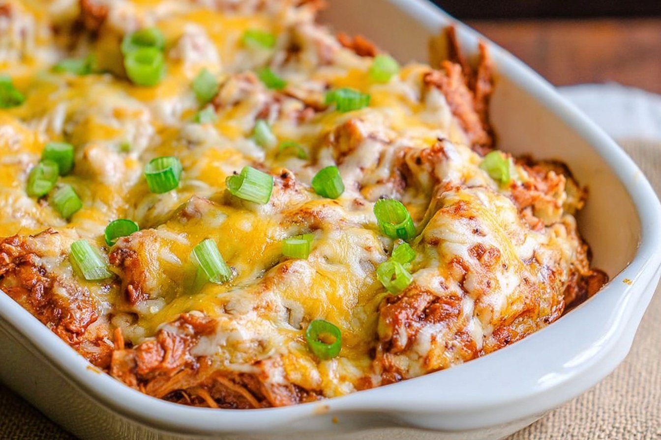 Loaded Bbq Pork Potato Casserole