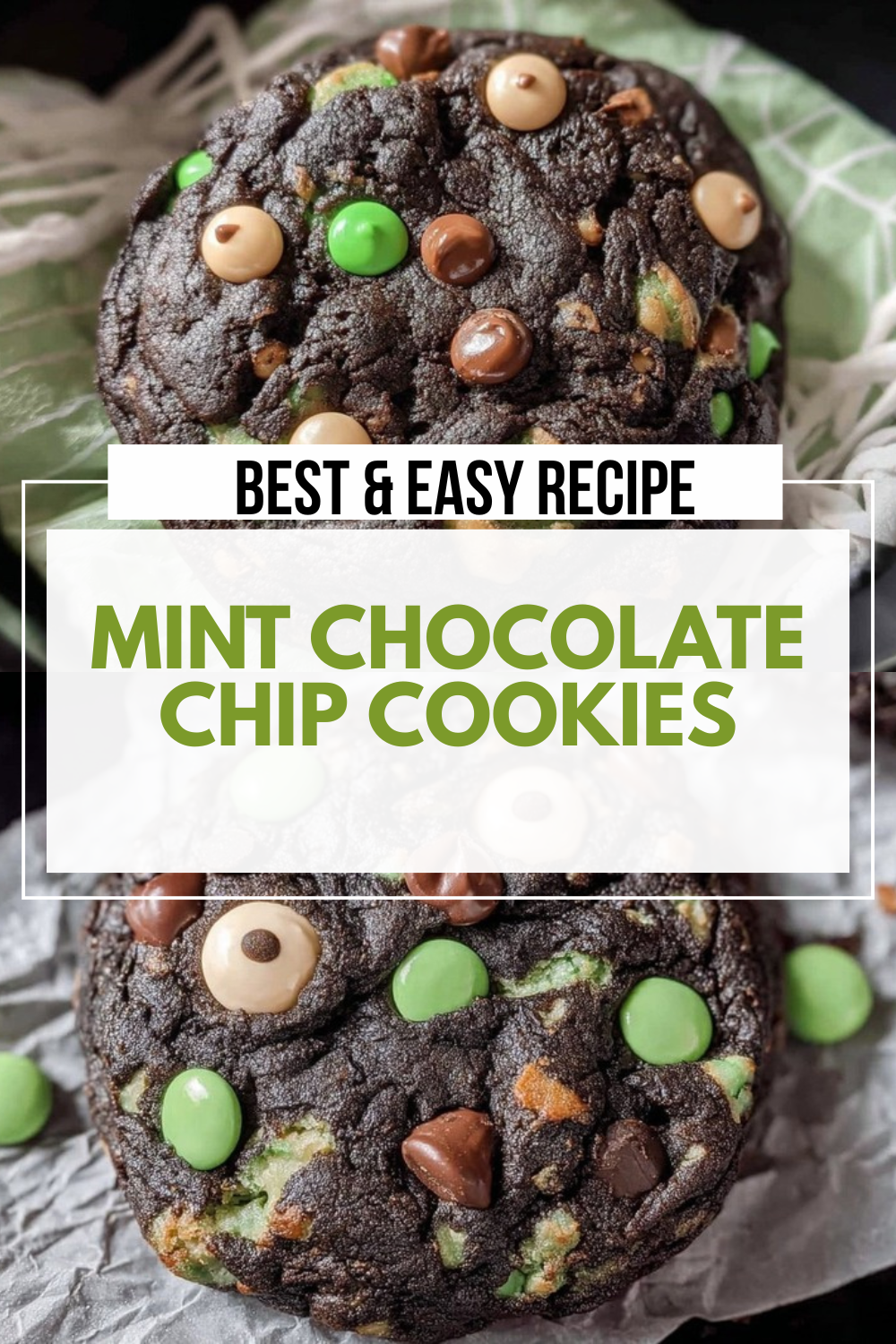 Mint Chocolate Chip Cookies