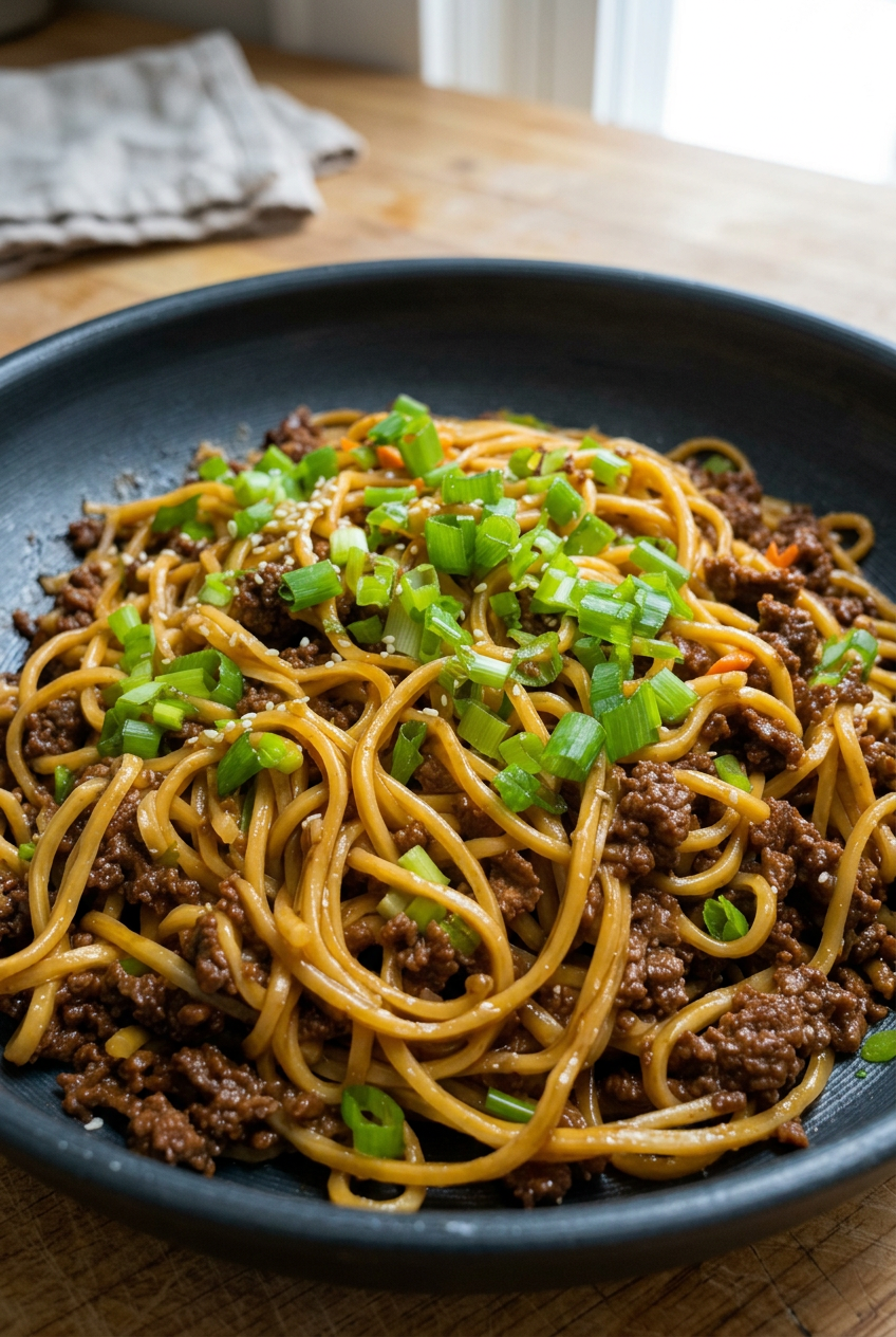Mongolian Beef Noodles
