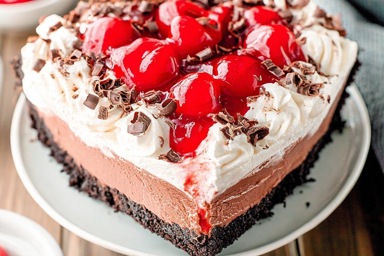 No Bake Black Forest Cheesecake Recipe