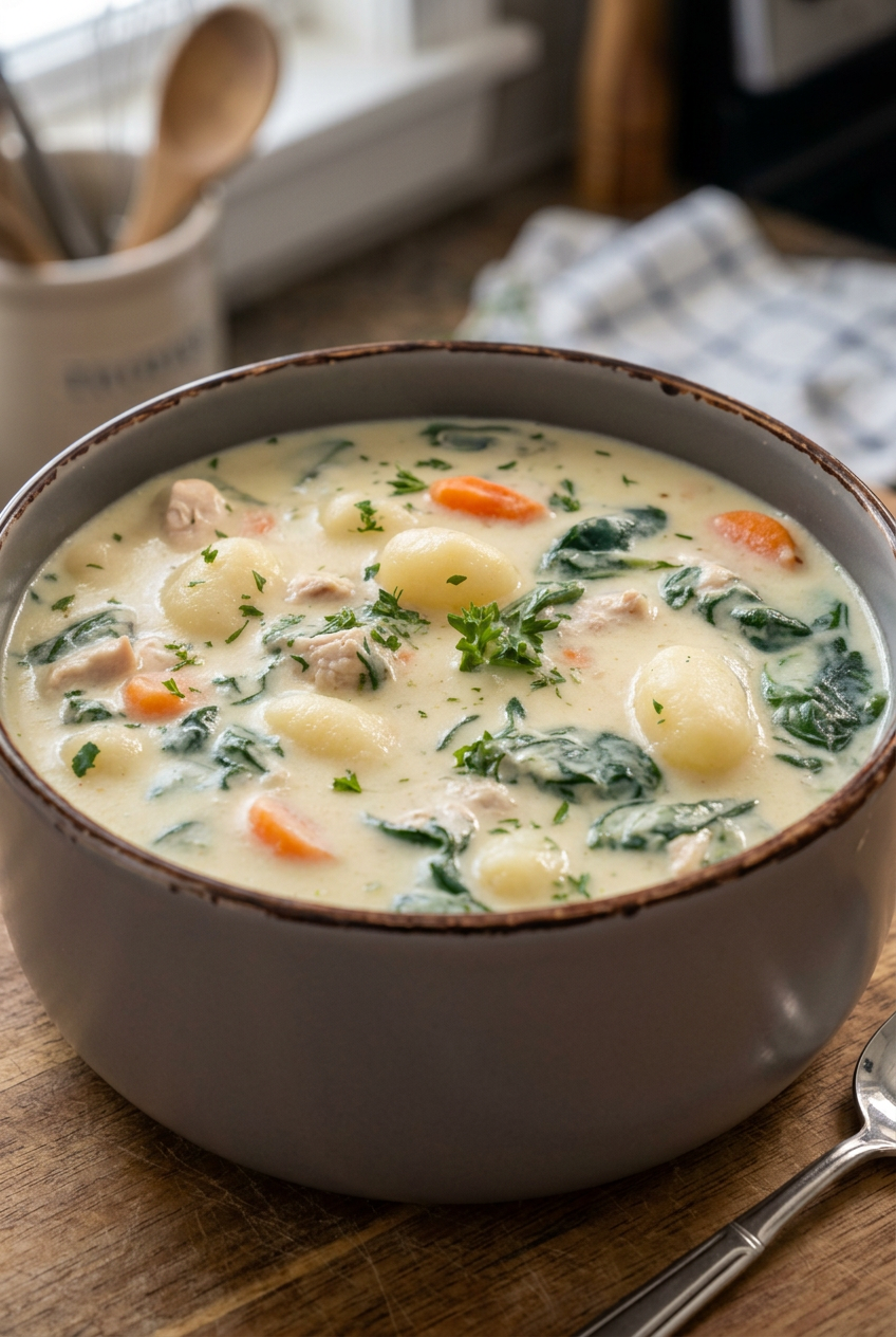 Olive Garden Chicken Gnocchi Soup