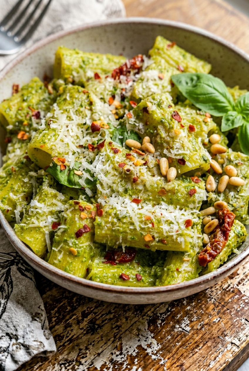 Pesto Rigatoni
