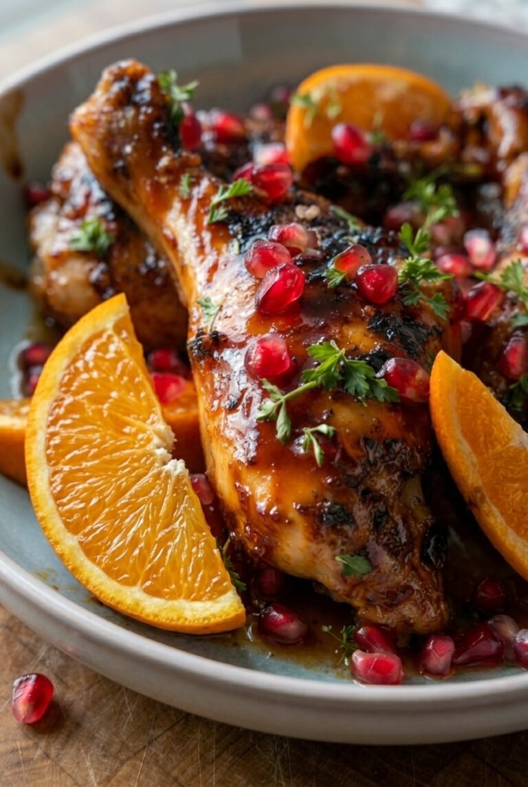 Pomegranate Orange Glazed Chicken 12.Png