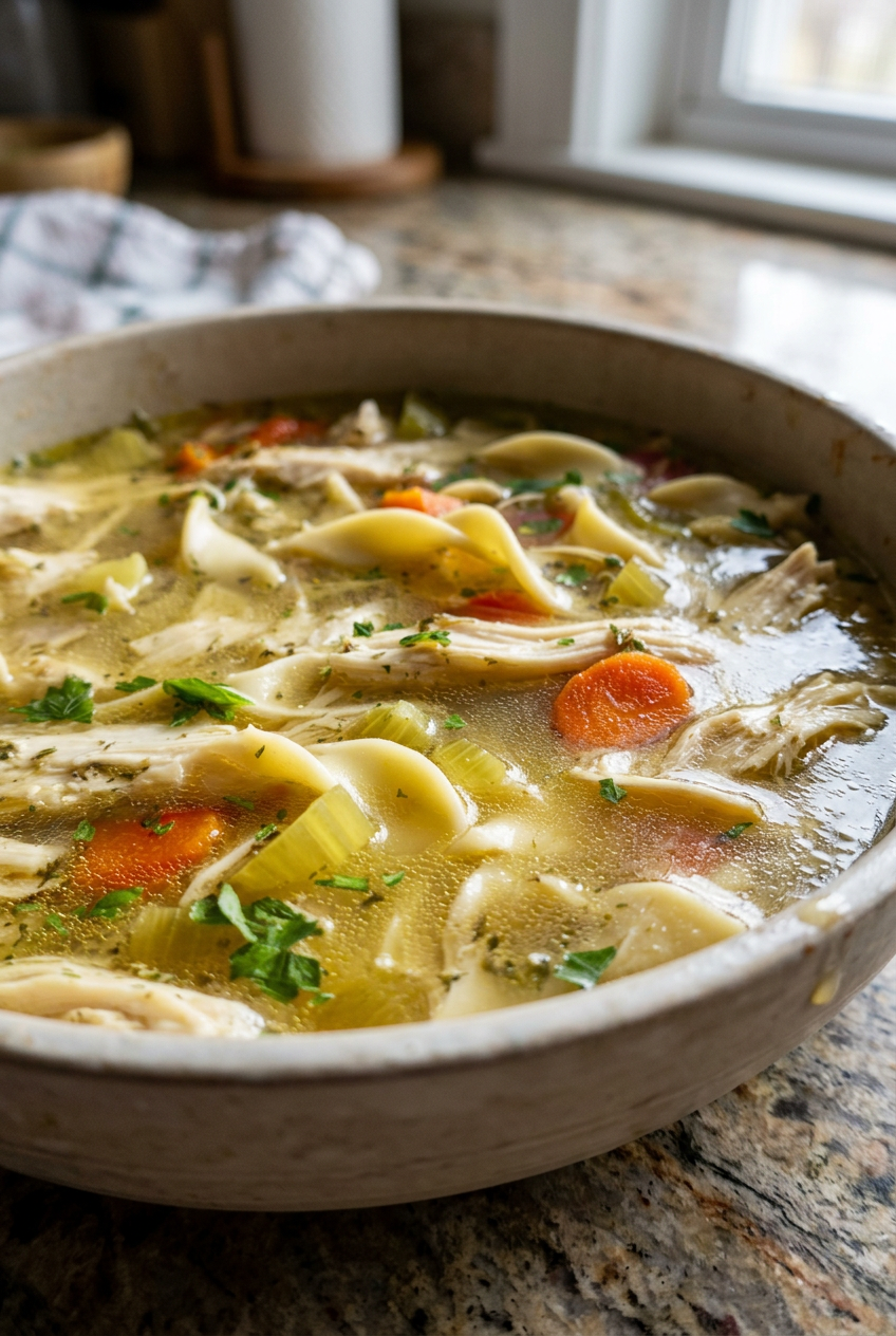 Rotisserie Chicken Noodle Soup
