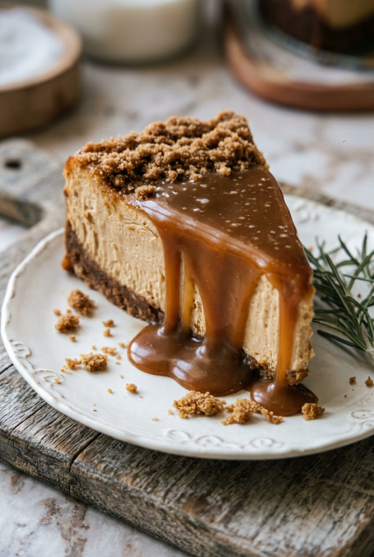 Salted Caramel Gingerbread Streusel Cheesecake 65.Png