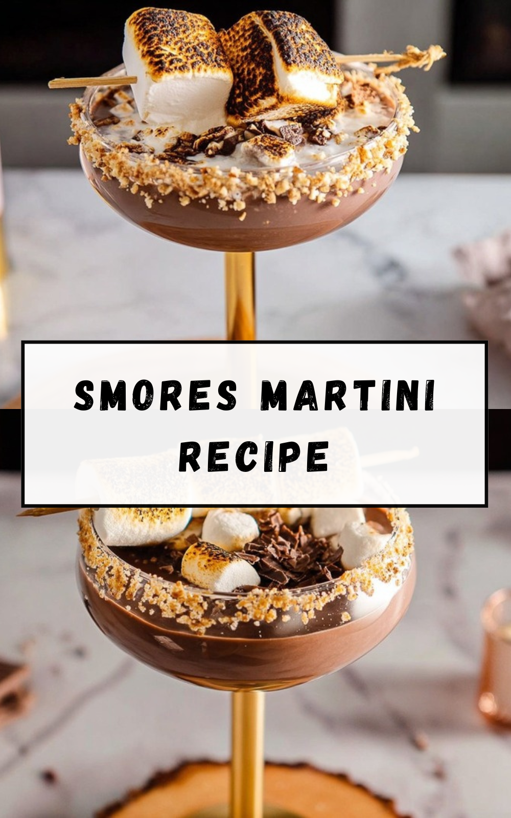 S'Mores Martini Recipe Boozy Campfire Treat 7 Smores Martini Recipe