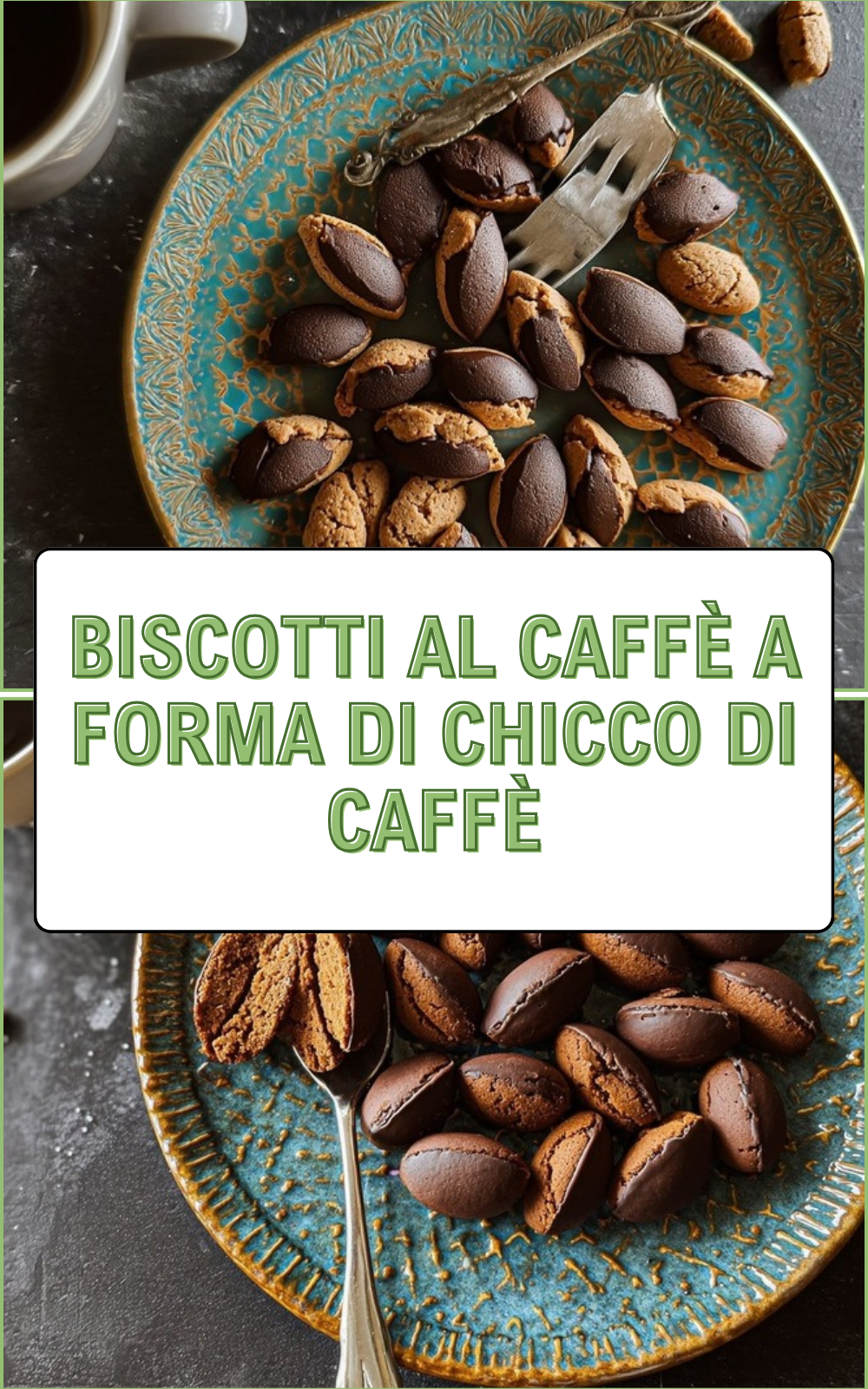 Biscotti Al Caffè A Forma Di Chicco Di Caffè