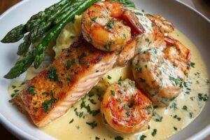 Cajun Shrimp And Salmon With Garlic Cream Sauce 82.png