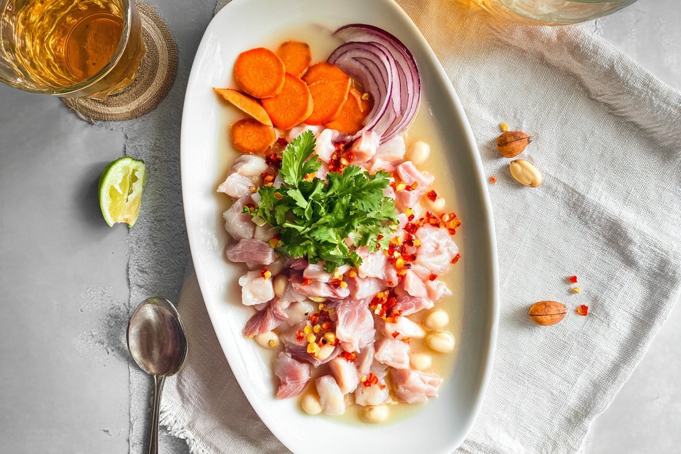 Ceviche Peruano Con Leche De Tigre