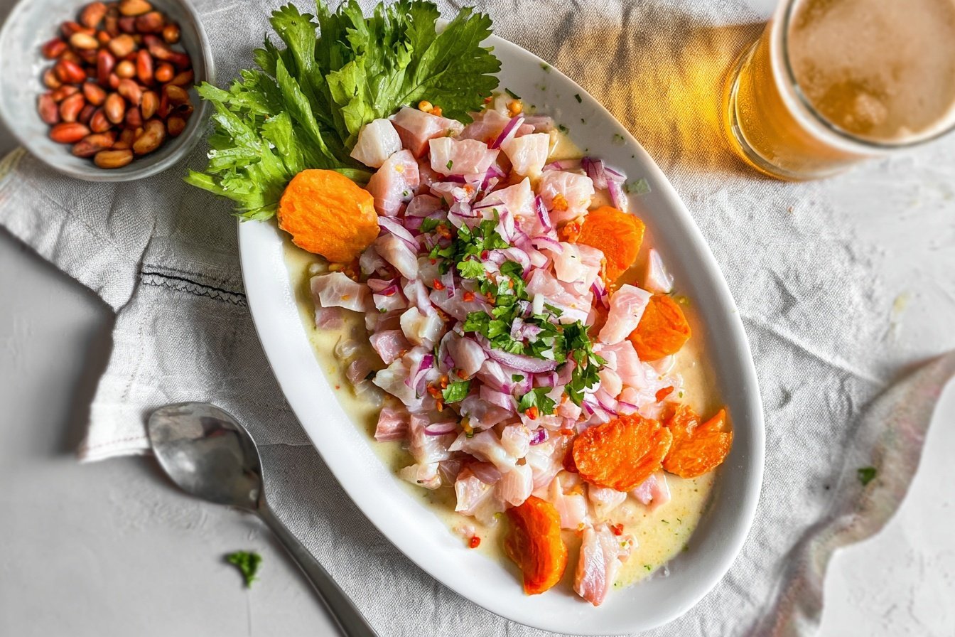 Ceviche Peruano Con Leche De Tigre