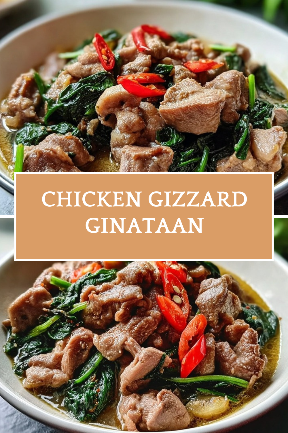 Chicken Gizzard Ginataan