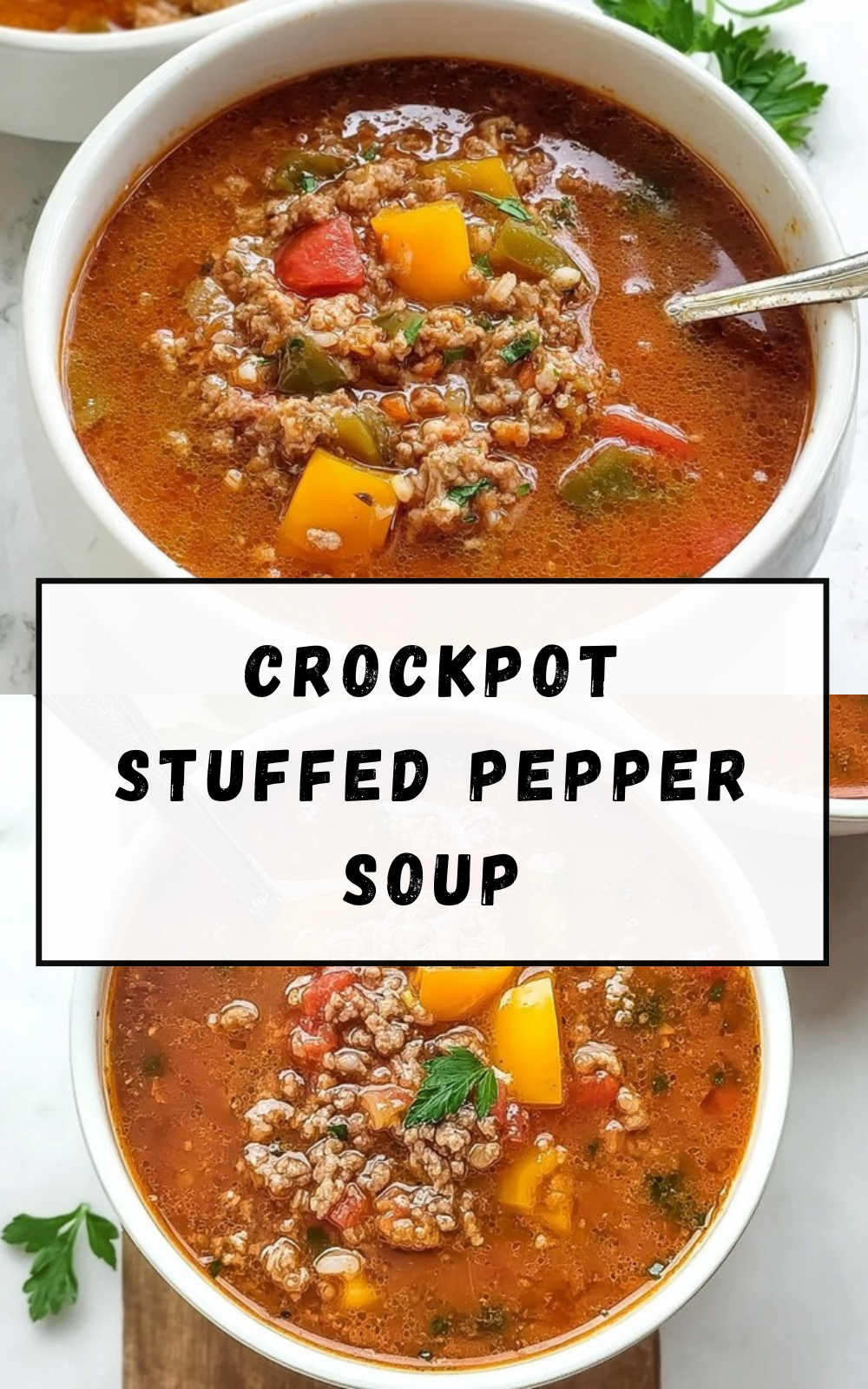 Crockpot Stuffed Pepper Soup