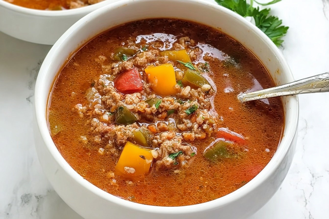 Crockpot Stuffed Pepper Soup