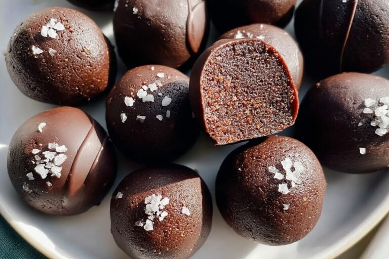 Dark Chocolate Protein Balls (No Bake, Low Carb) 23.Png