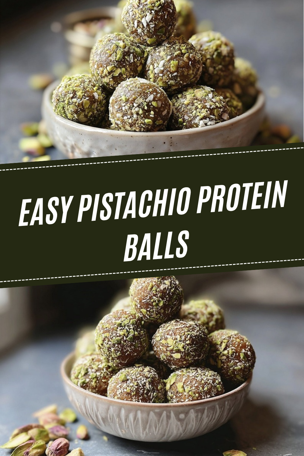 Easy Pistachio Protein Balls