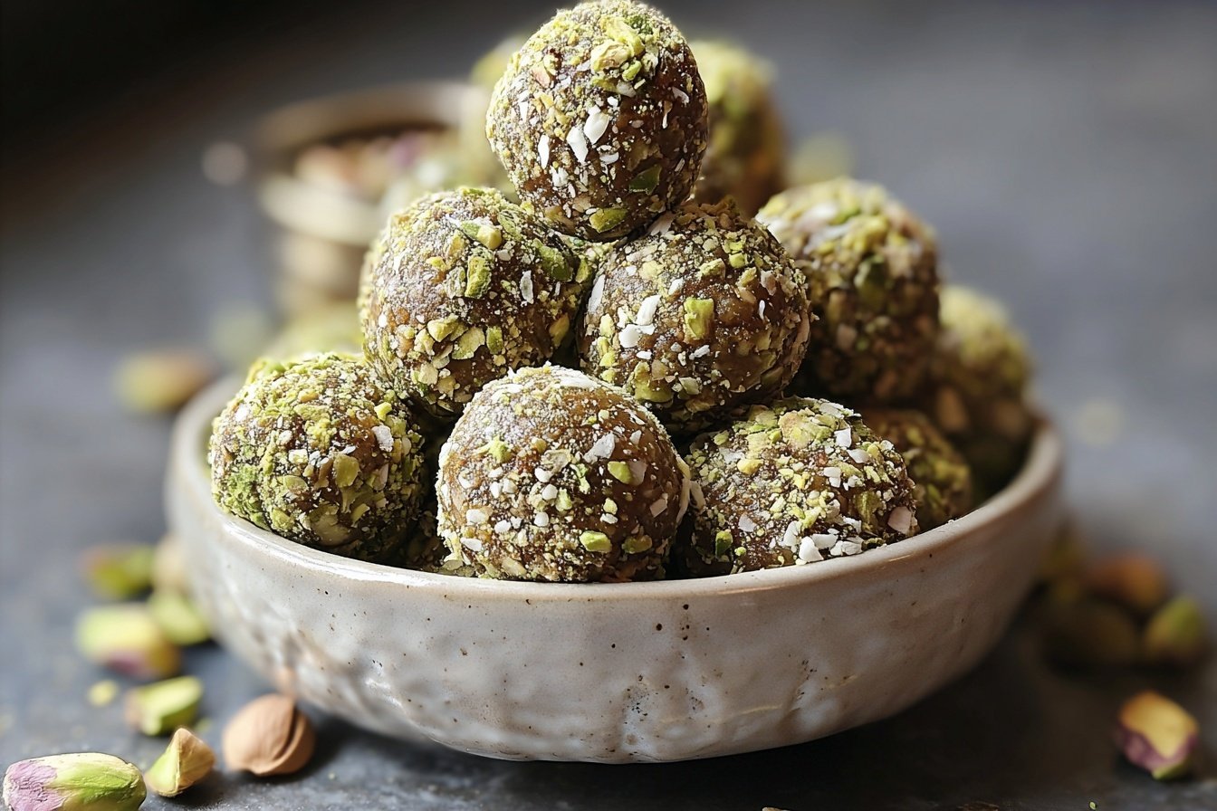 Easy Pistachio Protein Balls