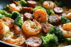Garlic Butter Shrimp Sausage And Broccoli 3.png
