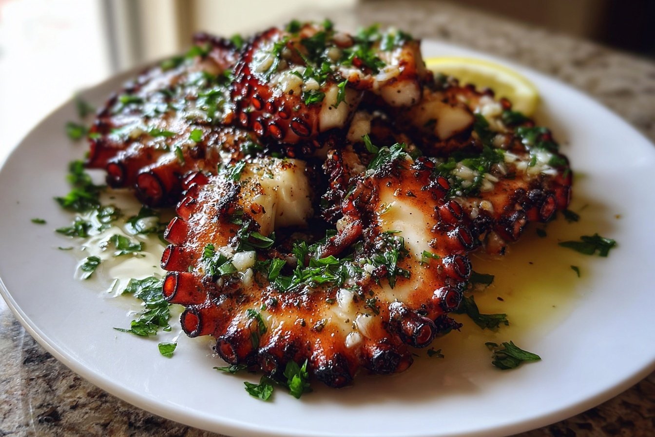 Grilled Octopus Seafood Dish