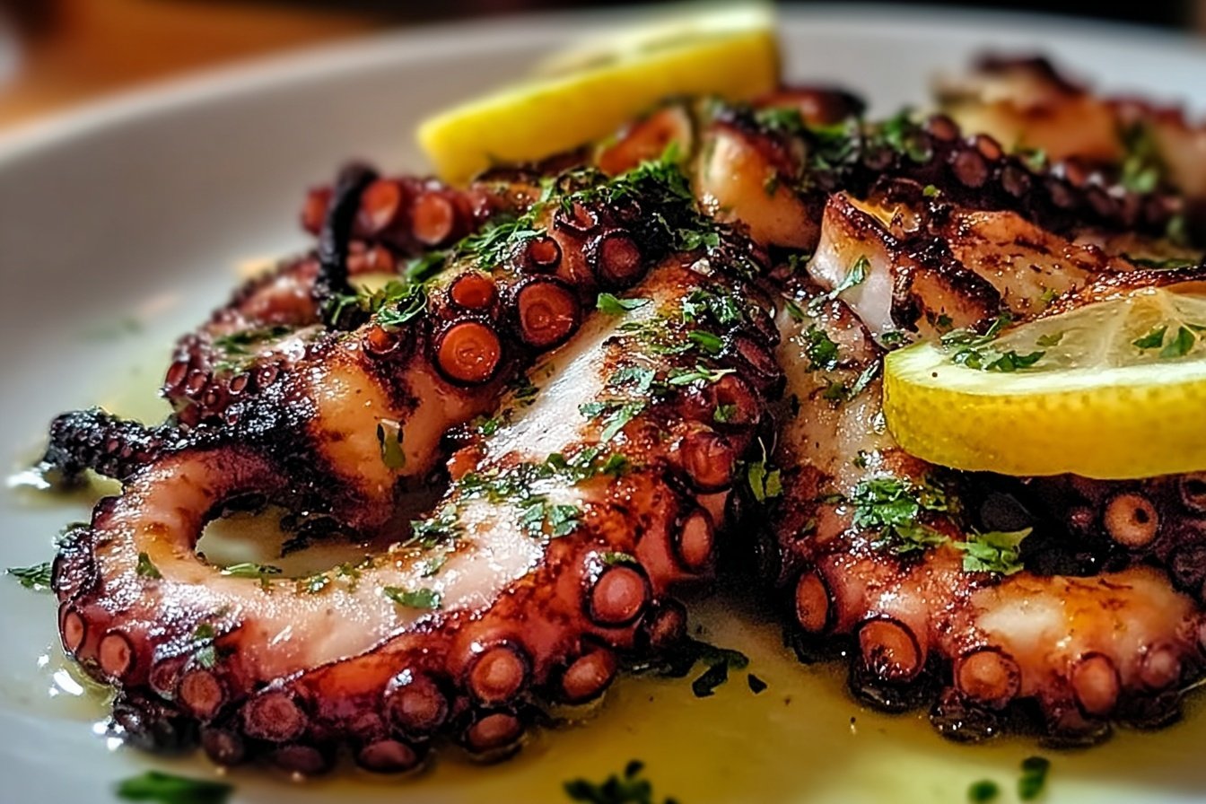 Grilled Octopus With Lemon And Oregano