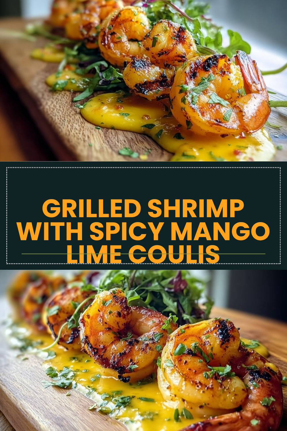 Grilled Shrimp With Spicy Mango Lime Coulis